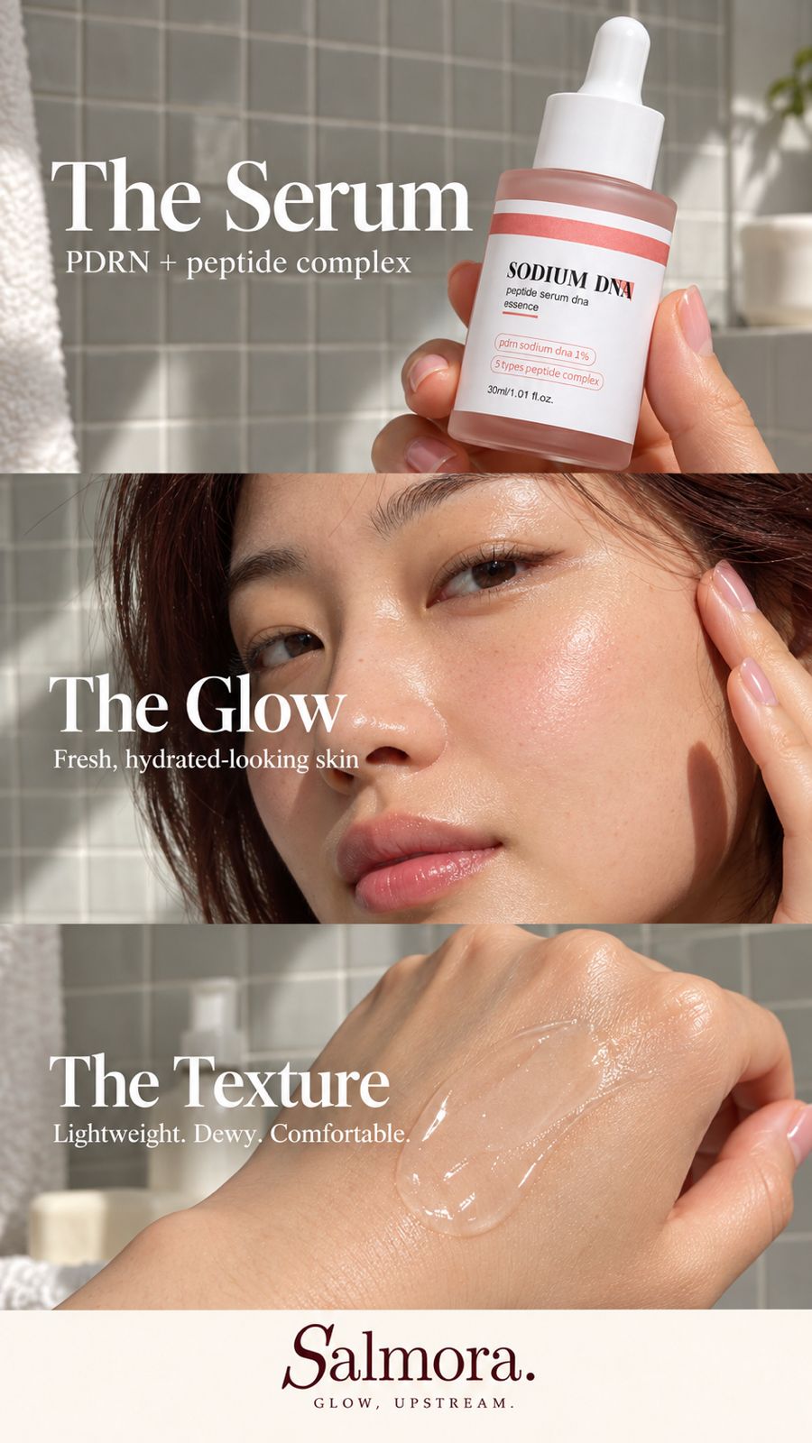 Salmora serum in use