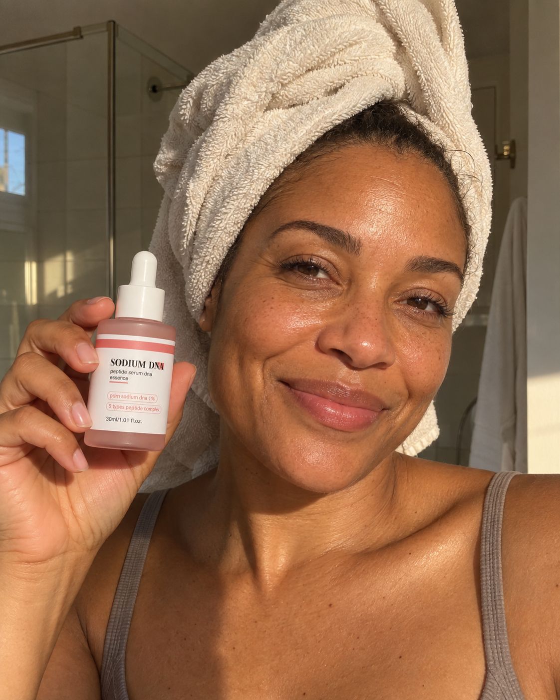 Salmora serum after cleansing